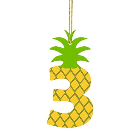 

Yellow Pineapple Number Acrylic Pendant Decoration Pineapple Number Pendant The Pineapple Number Pendant For Party Decoration Curtains for Doorways Hand Decorated Glass Christmas Ornament Set Window