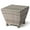 Gray, variant on Tcbosik 13 Gallon Storage Side Table with Flip Lid, All-Weather PE Wicker & Steel Deck Box for Patio, Outdoor End Table with Pneumatic Rods, Brown