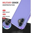 thumbnail image 6 of Diverbox Phone Case for iphone 16 Plus with Screen Protector, Heavy Duty Protection Shockproof DropProof Cover Compatible with MagSafe - Purple, 6 of 7