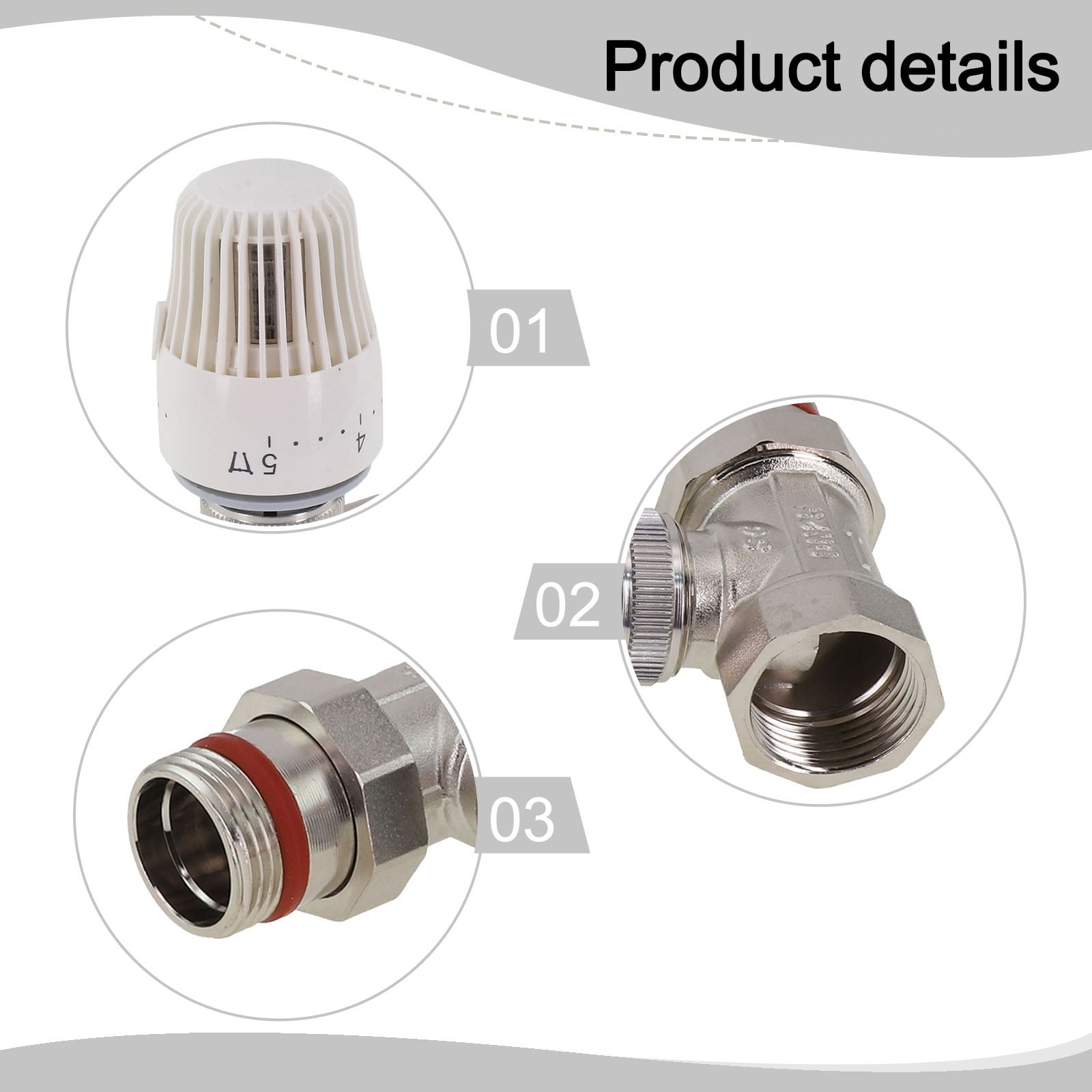 yaaqii Valve Return Temperature Limiter Thermostatic Control for Underfloor Heating