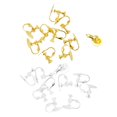 thumbnail image 1 of 20 Piezas De Oro Bases De Pendientes Adhesivo Alfileres De De Tornillo Pendientes De Joyería Perforadas BLESIY Fornituras del pendiente, 1 of 8