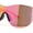 Orange - Fuchsia Mirror, variant on Mens Retro Color Mirror Shield Wrap Futuristic Sport Sunglasses Orange - Fuchsia Mirror