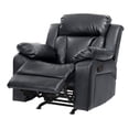 thumbnail image 3 of Glory Furniture Daria Faux Leather Rocker Recliner in Black, 3 of 7