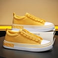 thumbnail image 6 of Men'S Breathable Canvas Sneakers - Casual Low-Top Shoes with Zipper Closure, White & Black Design, Comfortable for Casual Attire, Casual Sneakers | Minimalist Style | Fabric Lining, Shoes Sneakers, 6 of 9