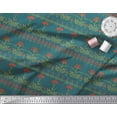thumbnail image 2 of Soimoi Cotton Poplin Fabric Leaves & Floral Artistic Decor Fabric Printed Yard 56 Inch Wide, 2 of 3