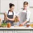 thumbnail image 2 of Delantales de Cocina, Mandiles de Cocina Mujer, Mandiles de Cocina Hombre, 2 Delantal de Cocina Impermeables, Delantal de Chef con Correa Ajustable para El Cuello, 2 of 4
