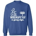 thumbnail image 2 of OXI Crewneck Sweatshirt - Well,That's Not a Goog Sign,Basic Casual Sweatshirts for Men's and Women Fleece Sweatshirt Long Sleeve- Indigo Blue 2X-Large, 2 of 2