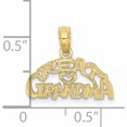 thumbnail image 2 of 10K Yellow Gold Block And Engraved Great Grandma Charm (11.9 X 16.3) Made In United States -Jewelry By Sweet Pea, 2 of 3