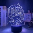 thumbnail image 2 of Anime Led Light Lamp Anime Girls Rikka Takanashi Night Light Manga Birthday Gift Fujoshi Cartoons 3D Lamp 16 Colors with Remote Control for Kids, 2 of 5