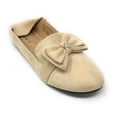 thumbnail image 2 of Victoria K Women's Foldover Sueded Double Bow Ballerina Flats, 2 of 8