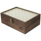 thumbnail image 5 of Caja de madera para guardar joyas, estuche organizador de joyas con ventana de cristal, 5 of 8