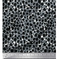 thumbnail image 1 of Soimoi Poly Georgette Fabric Leopard Animal Skin Printed Fabric 1 Yard 52 Inch Wide, 1 of 3