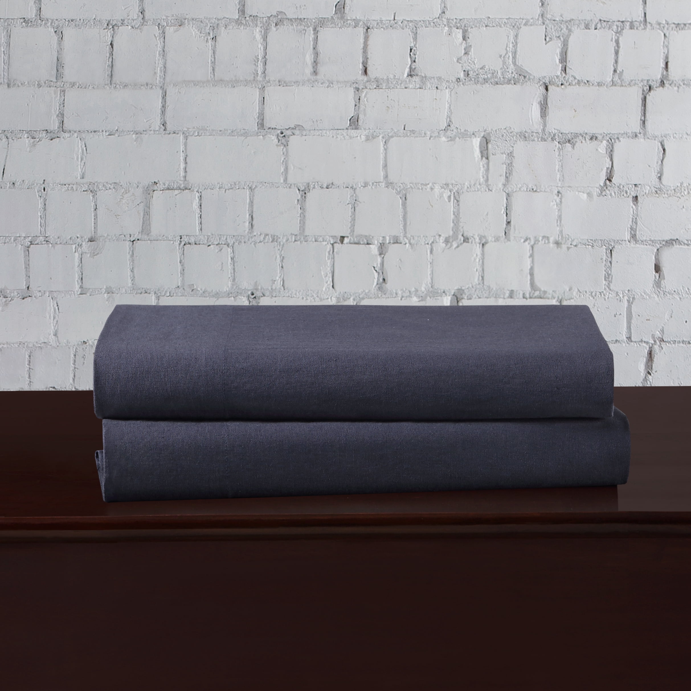 Washed Linen Cotton Blend Pillow Cases, 2-Pack