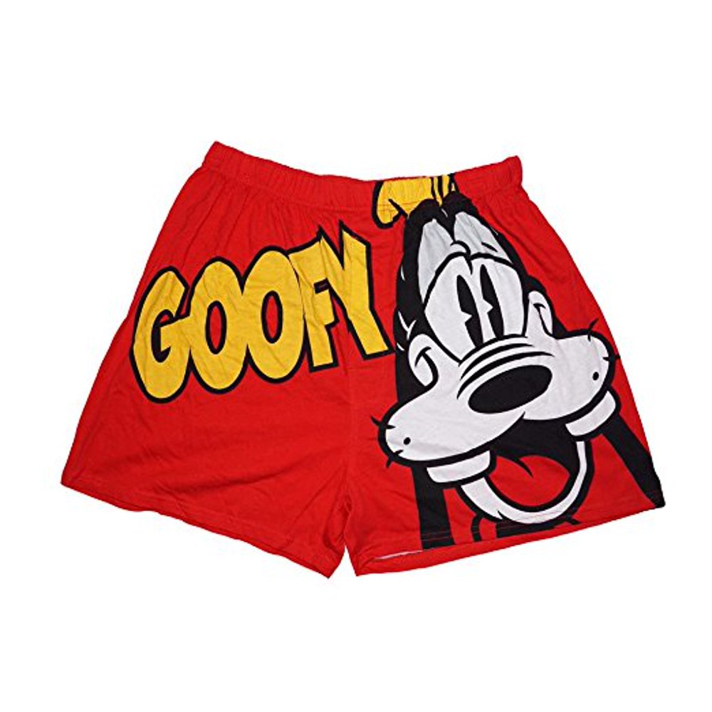 Disney [P] Disney Goofy Mens Boxer Shorts Underwear Red SM Walmart