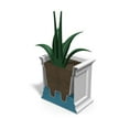 thumbnail image 4 of Mayne Fairfield 20x20" Square Traditional Plastic Planter in Graphite Gray, 4 of 6