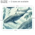 thumbnail image 2 of Whale Modern Geometric Polyester Indoor Rug - Stylish Right-Angle Floor Mat - Ideal for Living Room, Bedroom, Office - Durable - 5x7 Feet Rug in Grey Color, 2 of 6