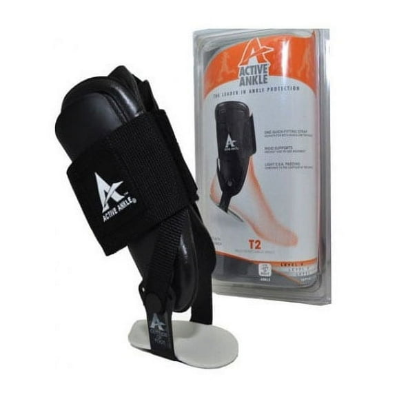 Active Ankle T2 Rigid Ankle Brace, Black, Small Part No. 277416 (1/ea)