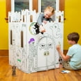 thumbnail image 2 of Easy Playhouse Haunted Castle - Kids Art & Craft for Indoor & Outdoor Fun, Color, Draw, Doodle on Halloween Friends– Decorate & Personalize a Cardboard Fort, 32" X 32" X 43. 5", Age 3+, 2 of 5