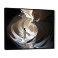 thumbnail image 2 of Designart "Canyon Shadows Of silence Woman" Canyon Floater Framed Canvas Art Print, 2 of 7
