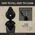 thumbnail image 6 of Airpot Coffee Dispenser with Pump, Black - 12H Hot & 36H Cold Thermal Carafe for Parties, 6 of 8