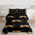 thumbnail image 2 of Homewish Jungle Animal Leopard Bedding Comforter Set,Safari Cheetah Twin Comforter Sets,Brown Black Bedding Set For Boy,Super Cozy Room Decor Reversible,2 Pieces, 2 of 8