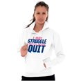 thumbnail image 4 of This Aint My First Cardio Workout Pun Unisex Plus Fleece Graphic Hoodie Brisco Brands 2X, 4 of 5