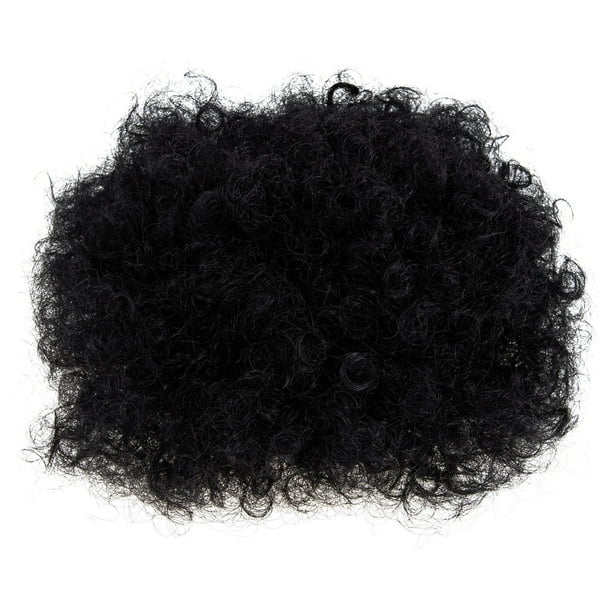 Afro soplo peluca Afro Bollo rizado Cabello Extensión de cabello Updo Pizarpieces Mujeres Tocado