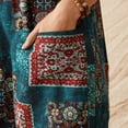 thumbnail image 1 of Women's Personalized Print Straps Wide Leg With Pockets Vintage Jumpsuit, 1 of 8