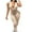 Khaki, variant on Kaemgyyd Women's Halter Romper Backless Deep V Neck Stretchy Workout Shapewear Sleeveless Slim Butt Lifter Leggings Jumpsuit