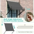 thumbnail image 4 of AECOJOY 30"x40" Manual Retractable Patio Awning in Dark Grey, 4 of 7