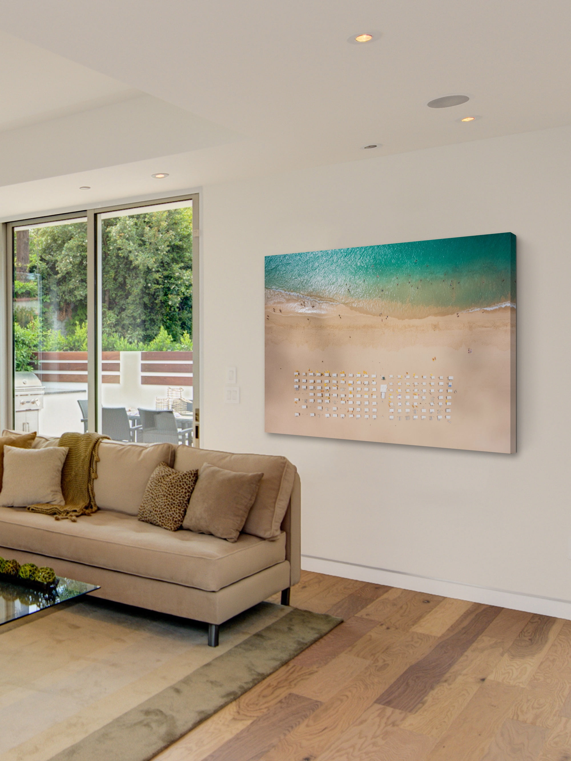 "Beach Goers" Painting Print on Wrapped Canvas