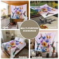 thumbnail image 6 of Pink Purple Hummingbird Tapestry for Bedroom Wall Hanging Tapestry, Spring Oil Painting Sunflowers Ceiling Backdrop Tapestries Poster Blanket Wall Decor for Teens Room Living Room Dorm 59" x 79", 6 of 8
