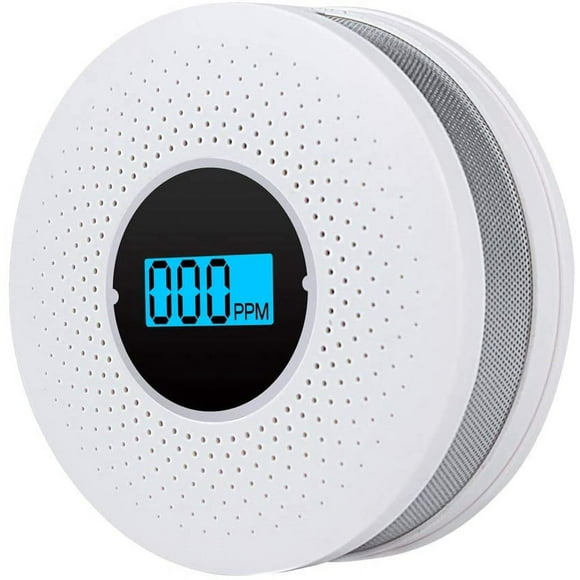Carbon Monoxide Alarm Detector, Smoke Detectors，Replaceable Battery-Operated CO Alarm Detector with Digital Display【Packaging Non-Battery】