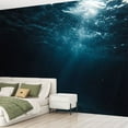 thumbnail image 2 of Peel and Stick Wallpaper Waterproof Underwater light Wall Mural Decor Self Adhesive and Removable 69in x 98in, 2 of 8