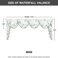 thumbnail image 3 of VOGOL Extra Wide Sheer Valance, Grey Butterfly Print Curtains for Nursery Decor, 110x43 Inches, 3 of 7