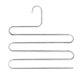 thumbnail image 1 of Perchas para pantalones Perchas antideslizantes en forma de S Perchas para pantalones Perchas de ropa de acero inoxidable Organizador de almacenamiento de armario para (paquete de 4 con), 1 of 5