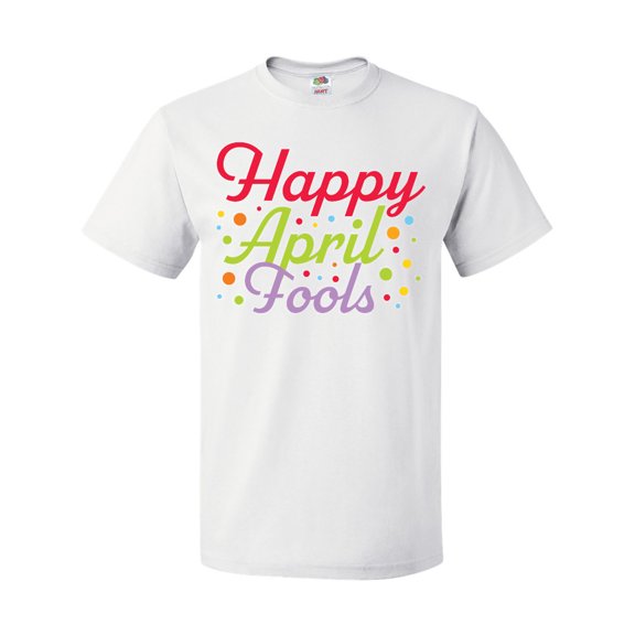 Inktastic Happy April Fools with Colorful Dots T-Shirt