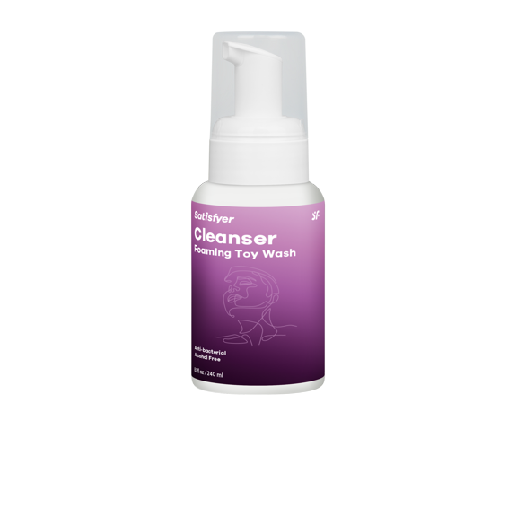 Satisfyer Women Cleansing Foam - Alcohol Free, Deep Cleansing, Rubber and Silicone Friendly, Toy Cleaner - 8.1 oz