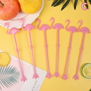 6Pcs Plastic Cocktail Muddler Drink Wine Decor Cocktail Swizzle Sticks Prickly Pear Flamingo Wine Stirrer Coffee Puddler