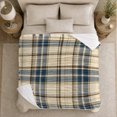thumbnail image 4 of Autumn Plaid Sofa Scene Pumpkins Bat, Cozy Friendship Quote Scene, Warm Flannel Blanket for Ranch House and Living Room, Art Lovers Thanksgiving Gift, Artistic Home Decor, 4 of 7