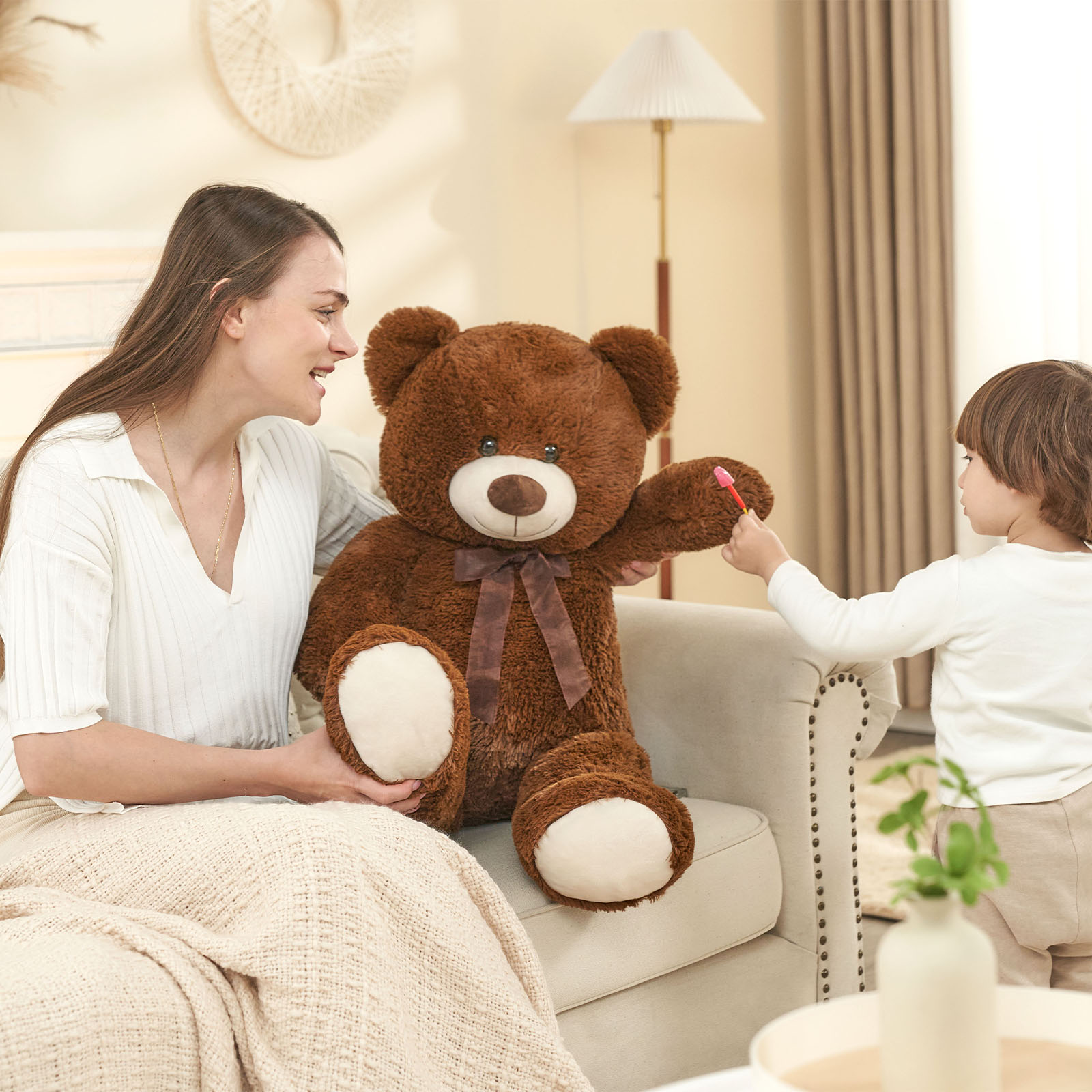 MaoGoLan 35.4-Inch Giant Teddy Bear Plush Toy photo 3