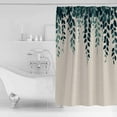 thumbnail image 4 of 72x78 Inch Shower Curtain Spring Leaves Bathroom Decor Waterproof Fabric Bathtub Bath Curtains Decorative Farmhouse Simple Botanical Plants Vines Extra Long Shower Curtain Set with Hooks, 4 of 6