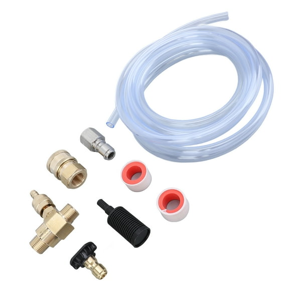 High Pressure Washer Chemical Injector Kit, Pressure Washer Soap Injector 4000PSI Easy Installation for Garden