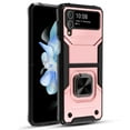 thumbnail image 3 of Elegant Choise Phone Case for Samsung Galaxy Z Flip 4 5G Shockproof Heavy Duty Protective Cover with Ring Stand, Pink, 3 of 13