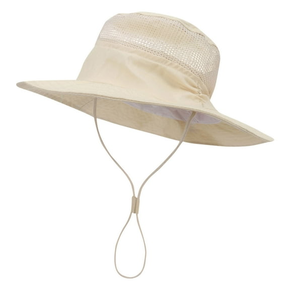 Gpaecead Newborn Baby Adjustable Wide Brim Kids Baby Toddlers Sun Hat Boys Girls Sun Protection Hat Zoo Beach Bucket Hat Beige 09