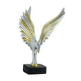 thumbnail image 2 of Estatua de águila con alas extendidas, adorno de colección, decoración del hogar, dormitorio, oficina, resina Champán, 2 of 9