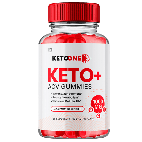 Keto One Keto ACV Gummies - Apple Cider Vinegar Supplement for Energy & Focus - Dietary Supplement Gummies with Apple Cider Vinegar Folate Vitamin B12 B6 Beet Root (60 Gummies)