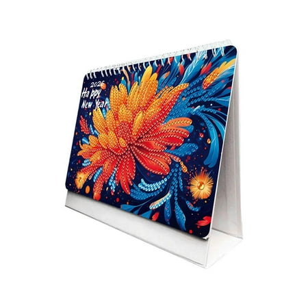 QHUDLV Diamond Art Calendar 2026, Diamond Art Wall Calendar Kits 2026, Diamond Art 2026 Calendar Desk Calendar for Home Office