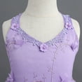 thumbnail image 4 of IBTOM CASTLE Kids Toddler Girls Floral Lace Tulle Backless Butterfly Dress Princess Birthday Wedding Bridesmaid Pageant Formal Party Dresses 5-6 Years Purple, 4 of 8