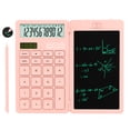 thumbnail image 2 of Newyes Desktop Basic Pocket Calculators with Erasable LCD Notepad for Middle School, Pink, 2 of 7